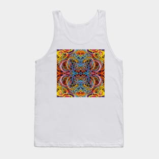 Patterns of brightly coloured child wrist bands. FOUR Tank Top